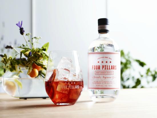 The new Four Pillars Spiced Negroni from Australia's craft gin pioneers adds a punch of spice to home mixology.
