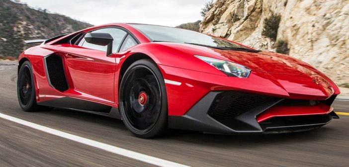 The beastly Lamborghini Aventador makes some noise as it roars down the highways of Bologna with Cindy-Lou Dale at the controls.