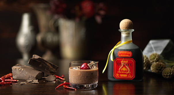 If you're looking for a caliente kick for those homemade espresso martinis, Patron adds heat to its coffee tequila liqueur with its Patron XO Cafe Incendio.