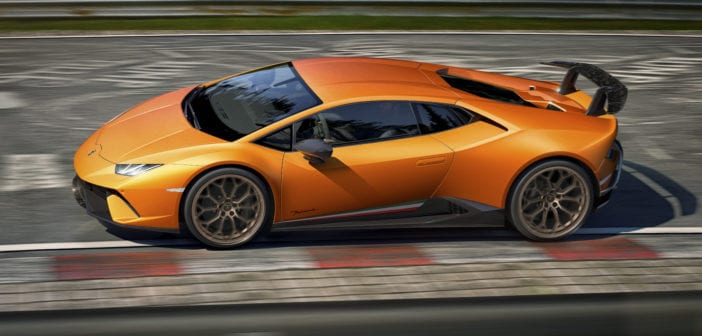 The new Lamborghini Huracán Performante combines cutting-edge technology with the marque’s most powerful V10 engine to date.