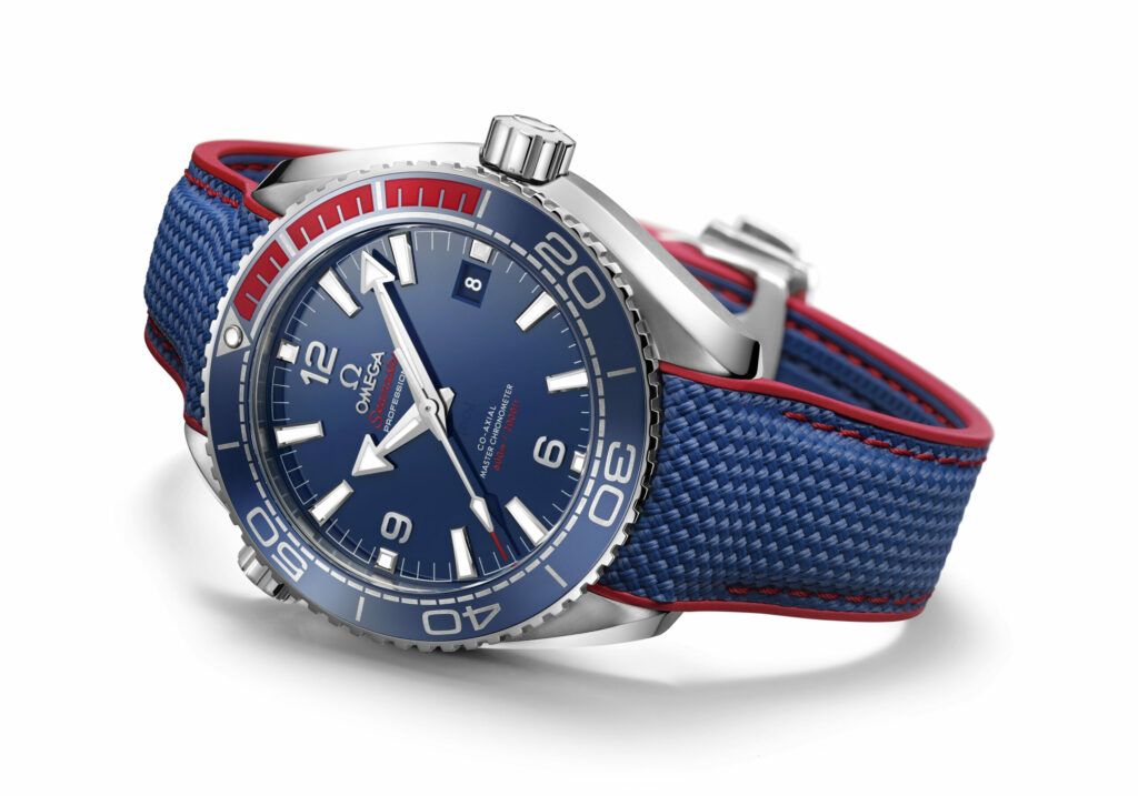Omega gets in on the Winter Olympics excitement with the release of the limited-edition Seamaster Planet Ocean PyeongChang 2018 timepiece.