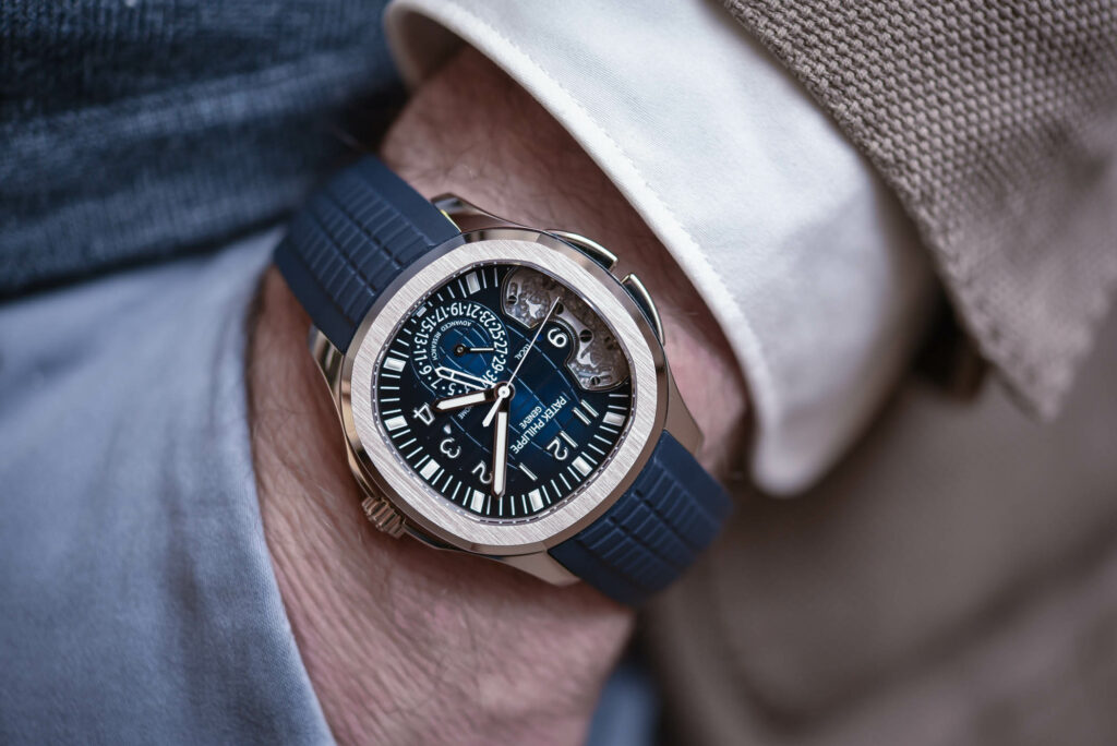 The new Patek Philippe Advanced Research Aquanaut Travel Time Ref. 5650G heralds the introduction of new innovations in the field of horological design.