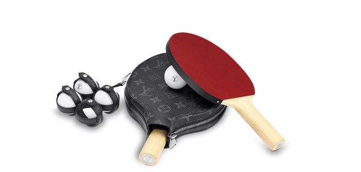 Louis Vuitton monogrammed table tennis set