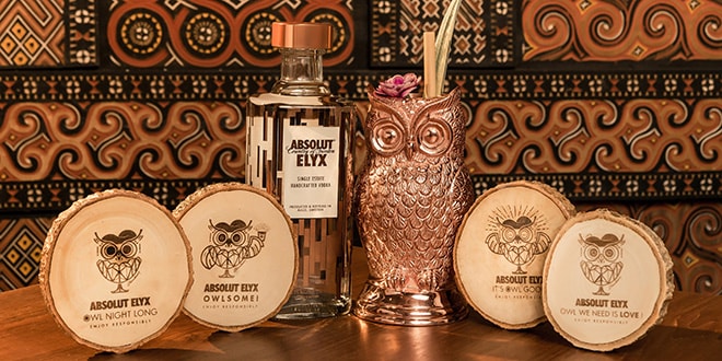 Absolut Elyx, the luxury vodka of Absolut, has introduced its eye-catching copper owl julep cups to Hong Kong, with the launch of seasonal cocktails at some of the city’s best bars.