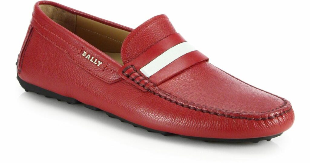 Bally Pearce Men's Perforated Leather Drivers