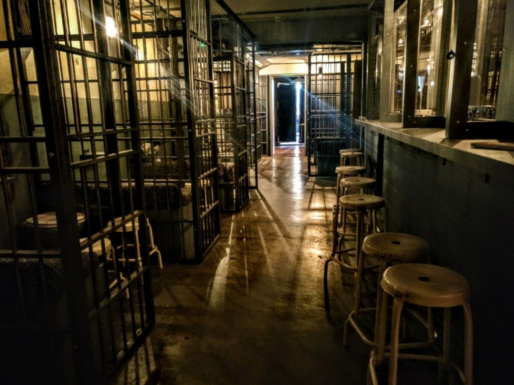 Alcotraz Penitentiary London man-centric cocktail bars