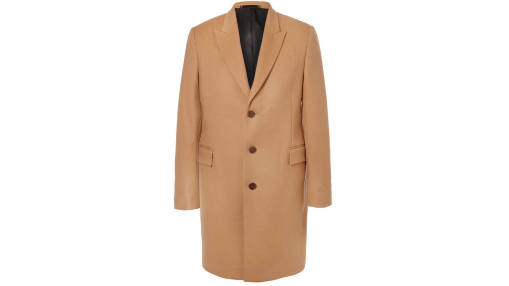 Paul Smith: Men's Sand Wool-Cashmere Overcoat