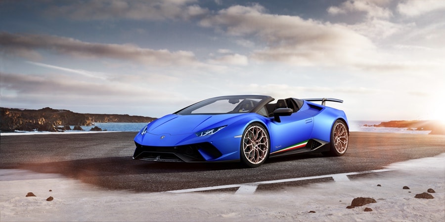 Automobili Lamborghini presents the Lamborghini Huracán Performante Spyder, a sublime combination of peerless technological innovation, performance, and open-air driving.