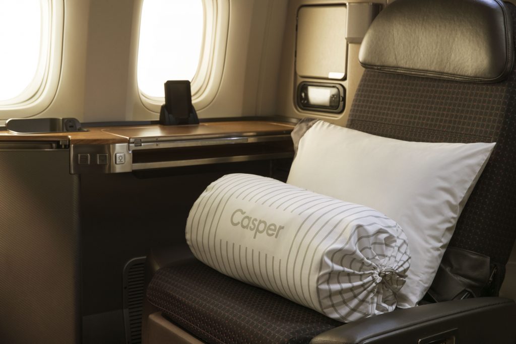 US carrier American Airlines has teamed up with sleep gurus Casper to ensure you get a good night's rest on your next long-haul flight.