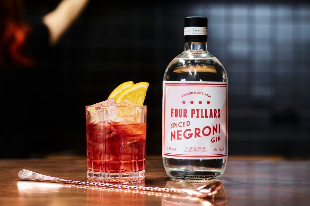 The new Four Pillars Spiced Negroni from Australia's craft gin pioneers adds a punch of spice to home mixology.