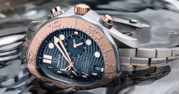 Omega has created a new take on its Seamaster Diver 300M chronograph, using a striking blend of gold, titanium, and tantalum, a metal it first debuted in 1993.