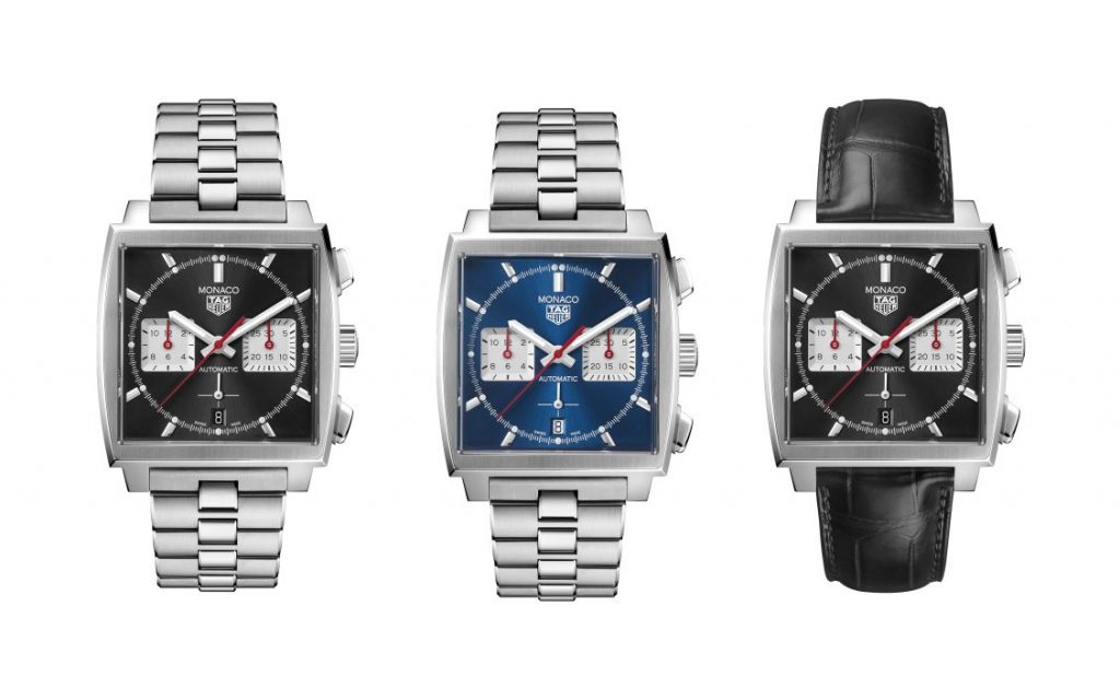 Tag Heuer releases one of its most iconic models, the Monaco, with three novelties boasting a new movement and new bracelets for 2020. 