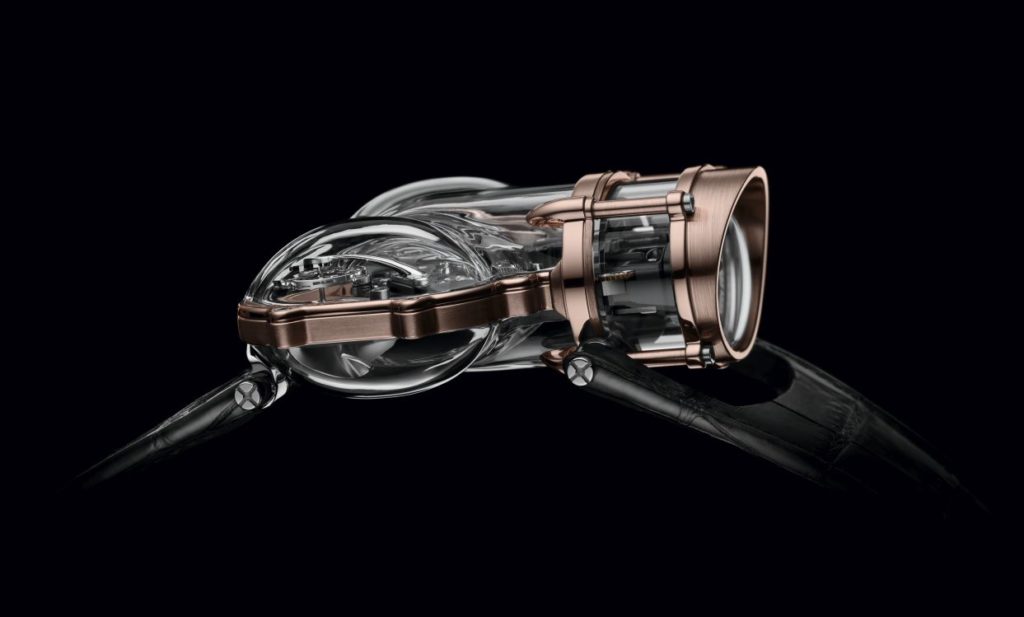 Innovating watchmakers MB&F presents Horological Machine N°9 ‘Sapphire Vision', a striking rendition of its iconic HM9 'Flow' timepiece.