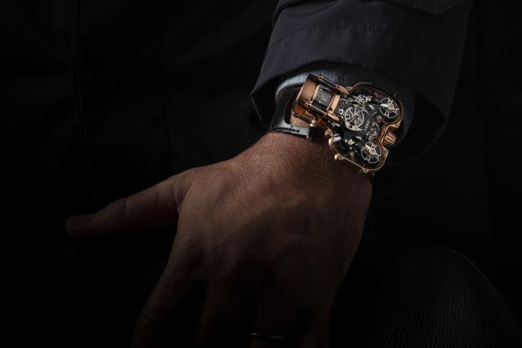 Innovating watchmakers MB&F presents Horological Machine N°9 ‘Sapphire Vision', a striking rendition of its iconic HM9 'Flow' timepiece.