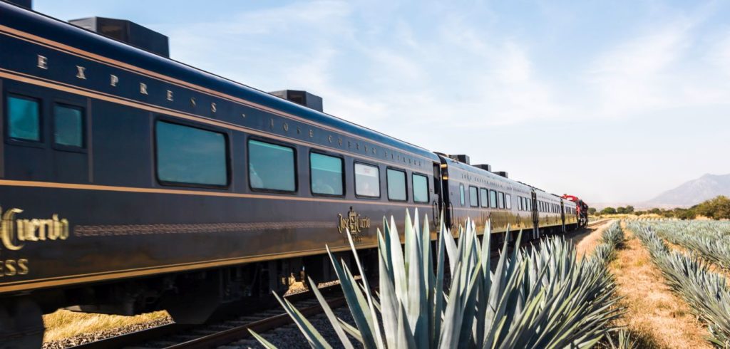 It's time you headed for the Mexican badlands, where the Jose Cuervo Express train just added touch of luxury to an epic booze cruise.