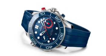 Omega continues its partnership with the America's Cup yacht race series with the new OMEGA Seamaster Diver 300M America’s Cup Chronograph.