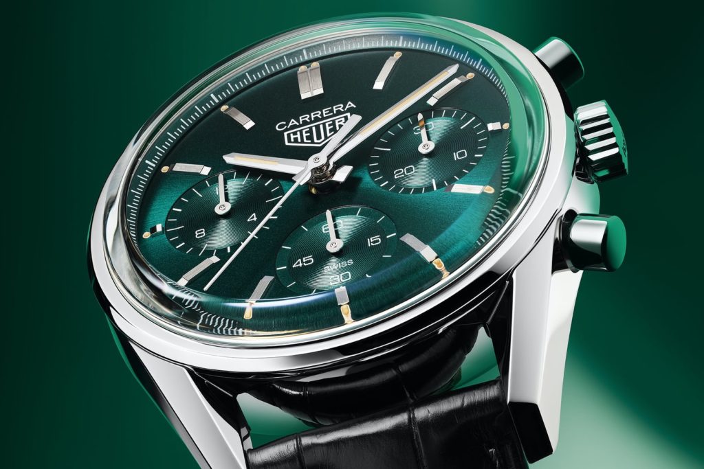 Two elegant new timepieces from Glashütte Original, Tag Heuer and Audemars Piguet suggest green is the new black when it comes to men's wrist candy. 