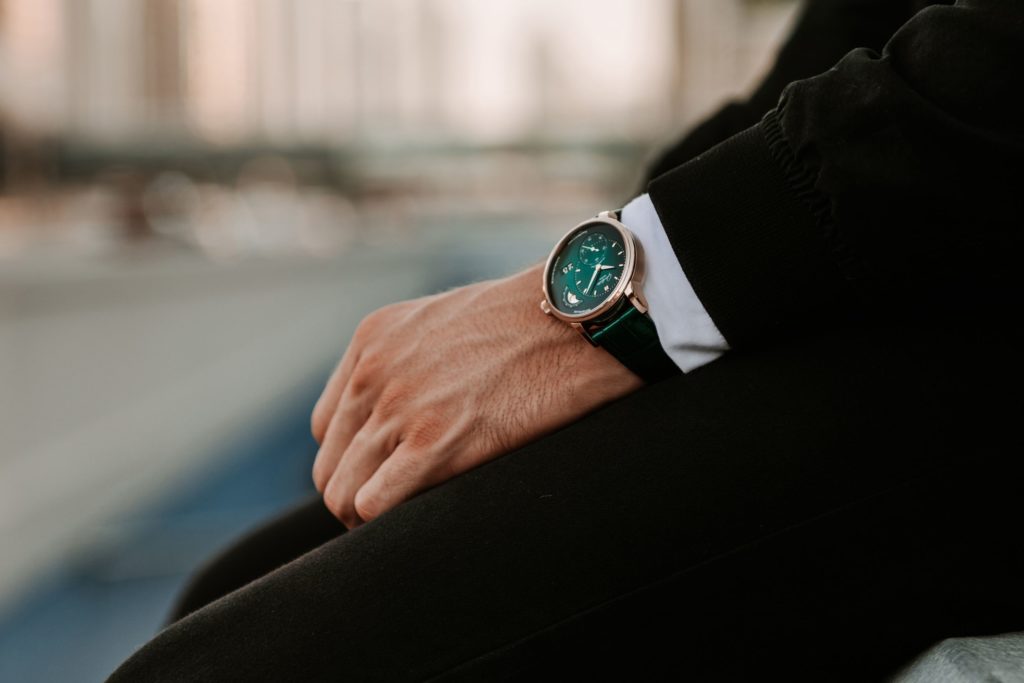 Two elegant new timepieces from Glashütte Original and Audemars Piguet suggest green is the new black when it comes to men's wrist candy. 
