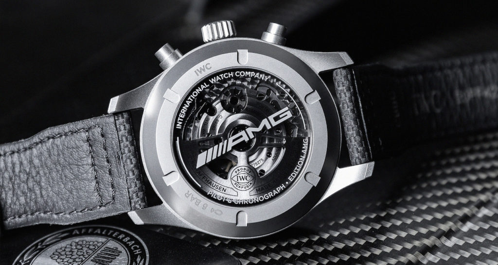 Celebrating their 17-year partnership, IWC Schaffhausen and Mercedes-AMG have created the Pilot’s Watch Chronograph Edition “AMG”. 