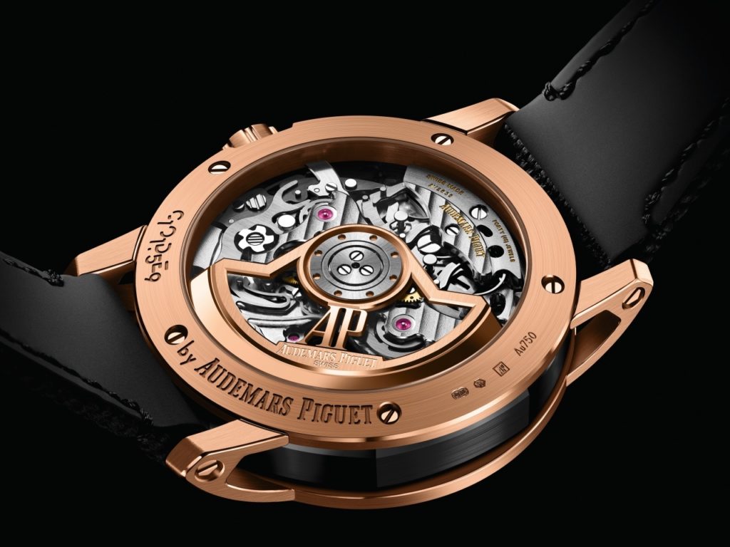 Taping timeless metals and minerals, Audemars Piguet re-envisions its Code 11.59 self-winding chronograph in white and pink gold and black ceramic. 