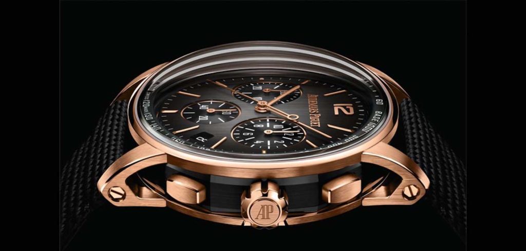 Taping timeless metals and minerals, Audemars Piguet re-envisions its Code 11.59 self-winding chronograph in white and pink gold and black ceramic.