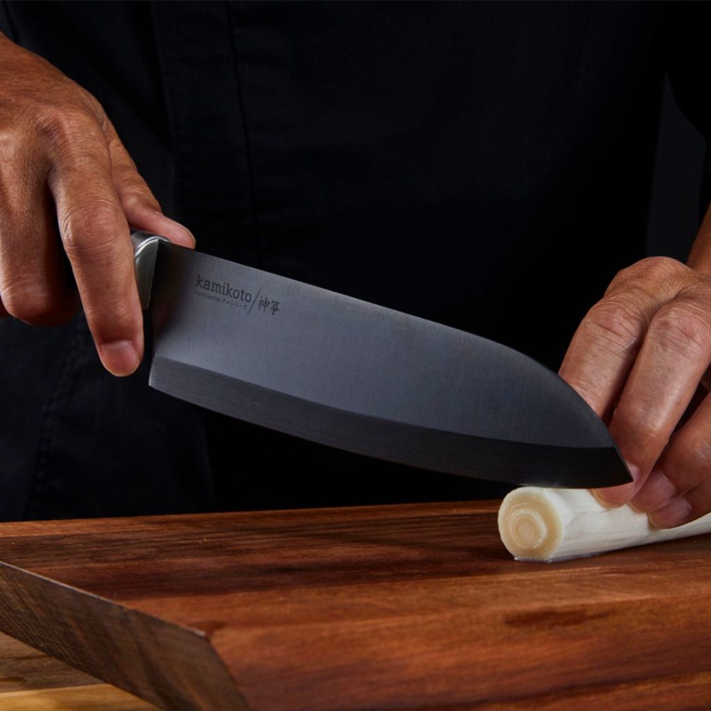 If you're brushing up on your kitchen prep skills, the Kuro Series blades from Kamikoto are for you. 