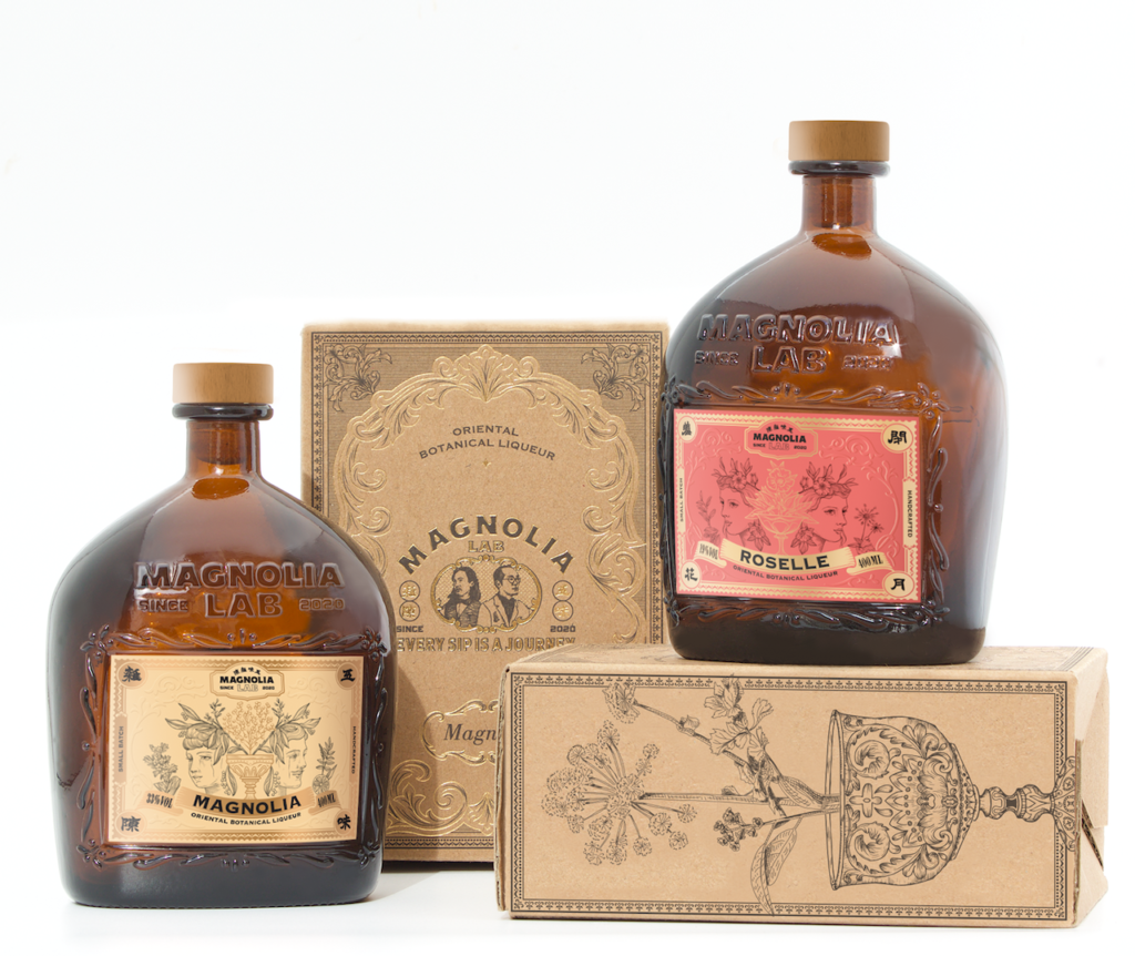 Magnolia Lab creates a pair of Hong Kong liqueurs steeped in the rich traditional of Chinese medicinal wines. 