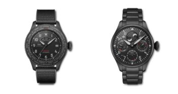 IWC adds a pair of bold new all-black ceratanium timepieces to its Top Gun collection.