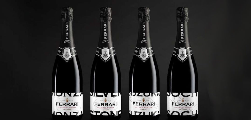 Ferrari Trento sparkling wine creates a limited-edition Formula 1 release that celebrates some of the world's most iconic circuits.