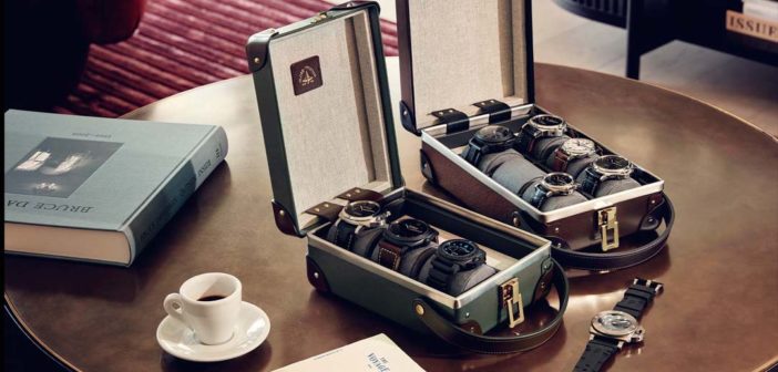 Keep your prized timepieces safe and secure with the stylish new Globe-Trotter Centenary 12-Slot Watch Case.