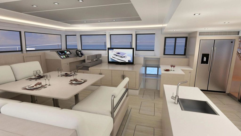 Combining cutting-edge hull design with powerful electric engines, the Silent 60 is a catamaran for the future. 