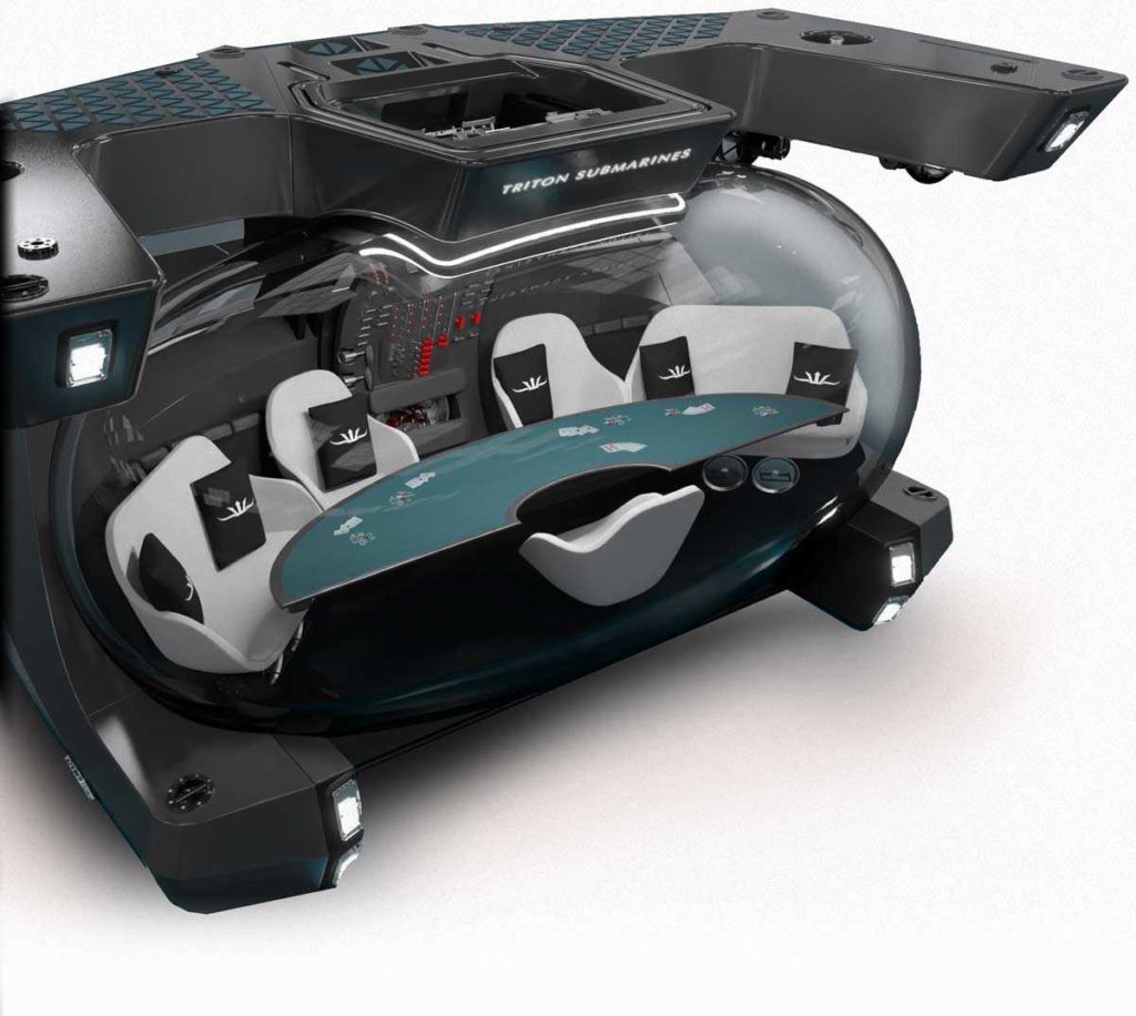 The new Triton 660 AVA submersible offers space and flexibility never seen from private subs before. 