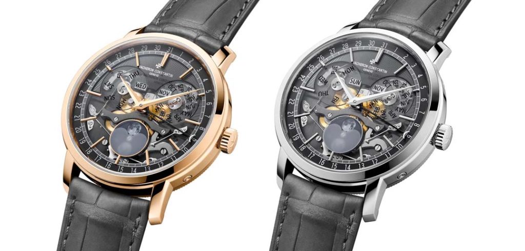 Vacheron Constantin's Traditionnelle collection adopts a highly sophisticated style with two new models equipped with a complete calendar.