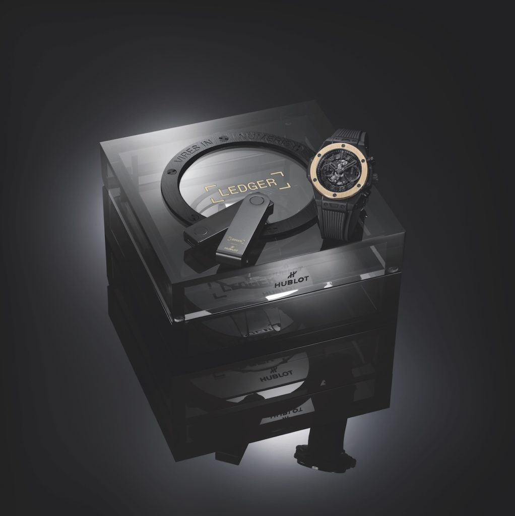 Swiss watch brand Hublot has partnered with Ledge to merge crypto tech with traditional craftsmanship with the Biog Bang Unico Ledger.  