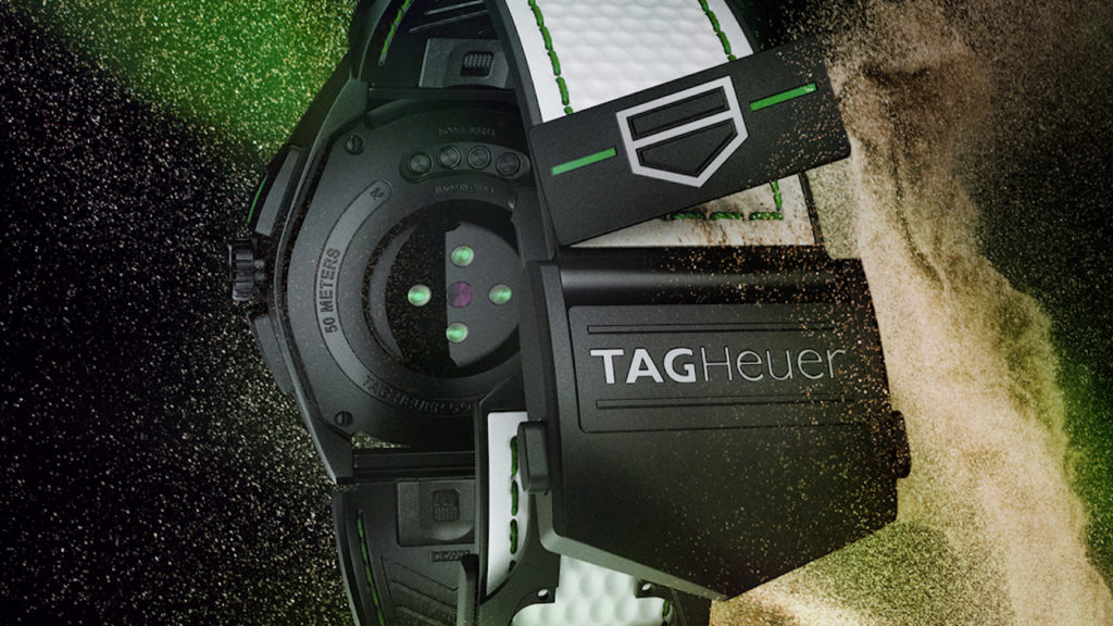 TAG Heuer introduces striking novelties for its popular Golf Edition watch, with Drive Shot Tracking and a ball marker built into the strap.