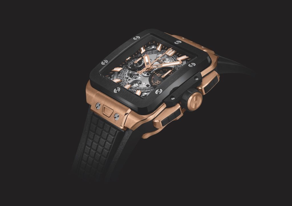 Hublot breaks its own mould with its own interpretation of the square watch, the Square Bang Unico.