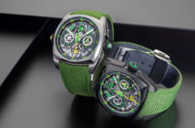 CYRUS Genève watches releases the new Klepcys DICE Lime, a double independent monopusher chronograph in striking green and yellow.
