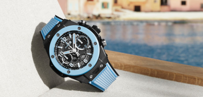 Hublot takes inspiration from the blue of beach hotspots across the Med for its latest limited edition timepieces.