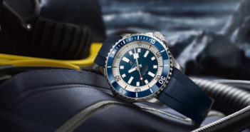 Breitling has launched a redesign of its original SuperOcean Slow Motion with modern features and a bright colour palette.