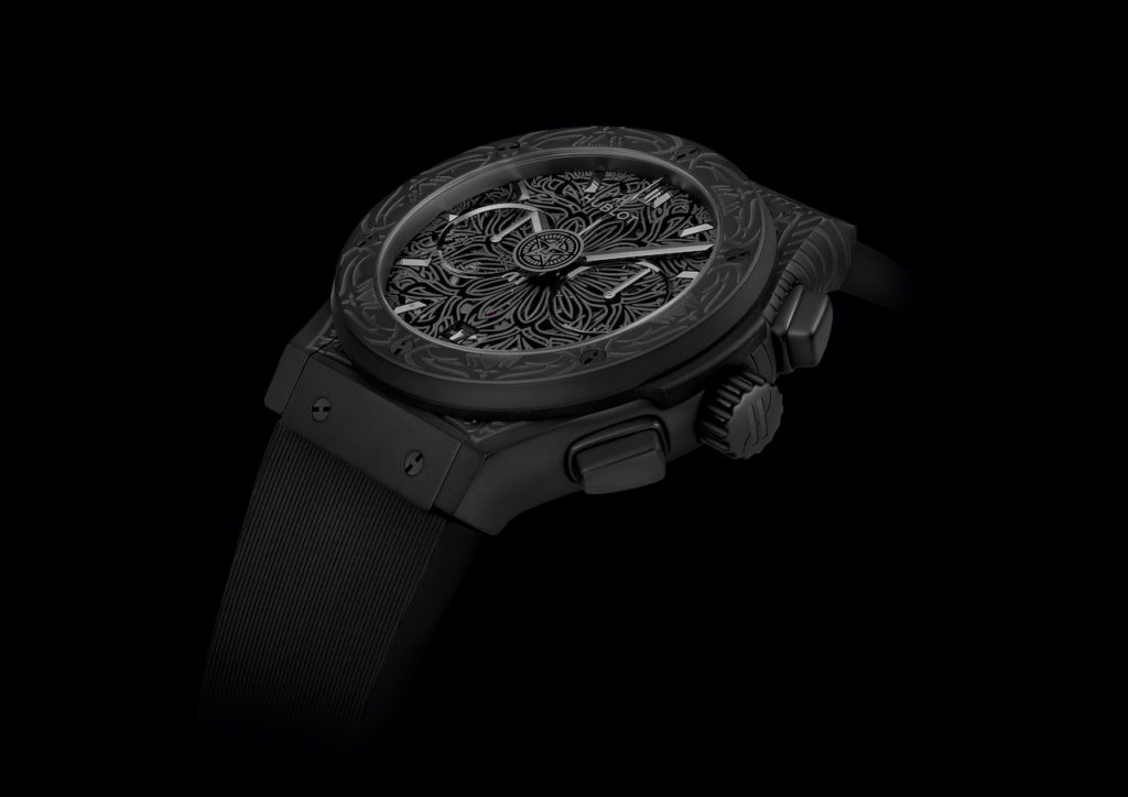 Hublot and contemporary street artist Shepard Fairey join forces to create a stunning new Classic Fusion chronograph. 