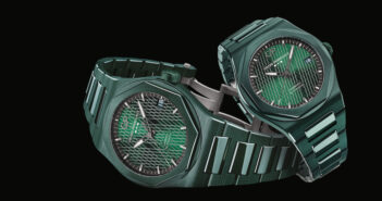 Watchmaker Girard-Perregaux has collaborated with British auto marque Aston Martin to create two new Laureato timepieces.