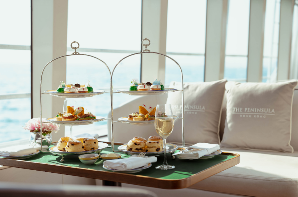 If you're looking for a unique date destination, you might want to snatch up a ticket for the luxurious Peninsula Afternoon Tea on the Harbour. 