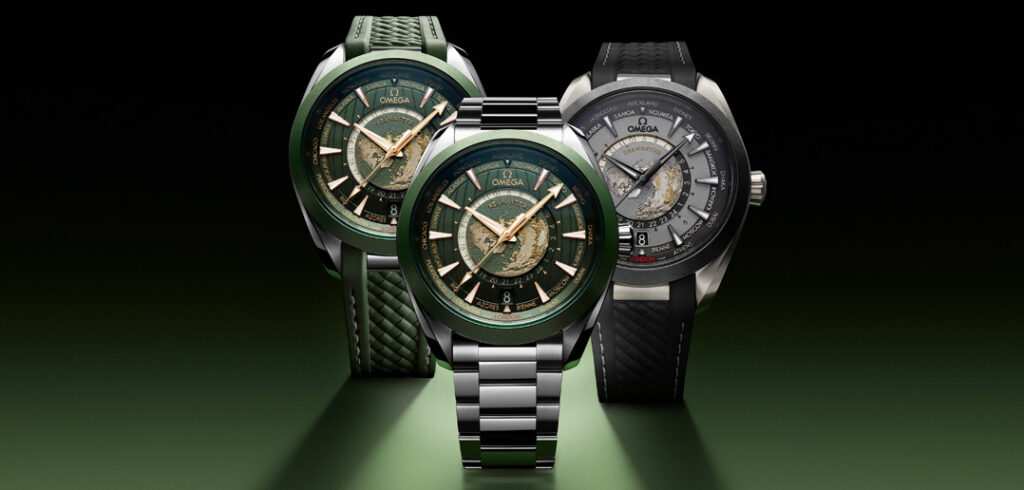 The Omega Worldtimer, the watch made to track every time zone on the planet, now comes in three new models.