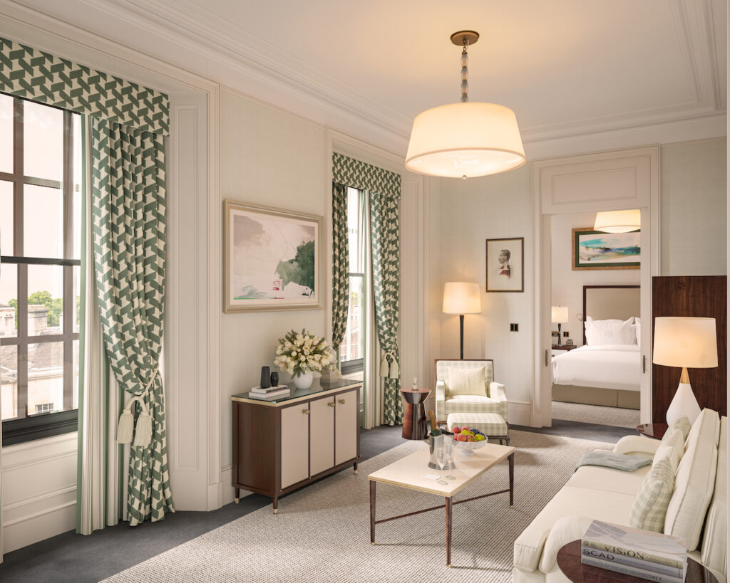 Raffles London at the OWO boasts retro Heritage Suites that once housed influential politicians including Churchill and Profumo, a speakeasy spy bar and a trio of dining venues by three Michelin-starred chef Mauro Colagreco.