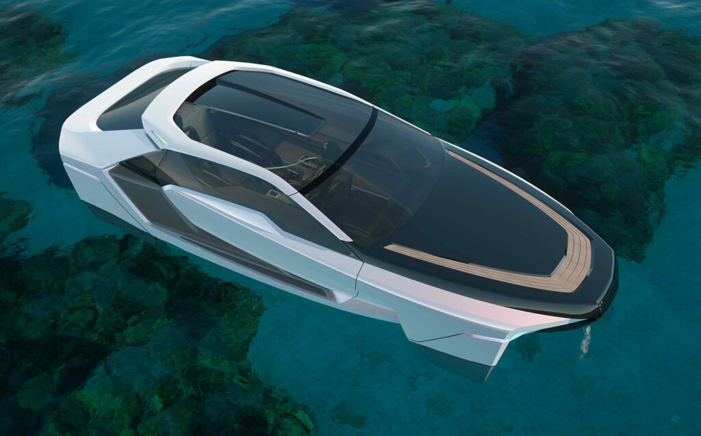 Combining a cutting-edge foiling design with the luxurious lines of a supercar, the the FUTUR-E is a yacht unlike anything you've ever seen.