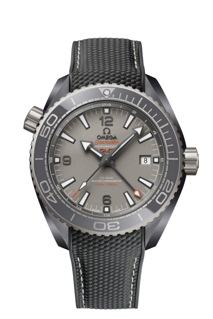 For its newest Seamaster Planet Ocean Dark Grey timepiece, Omega has turned to lightweight yet durable silicon nitride ceramic.