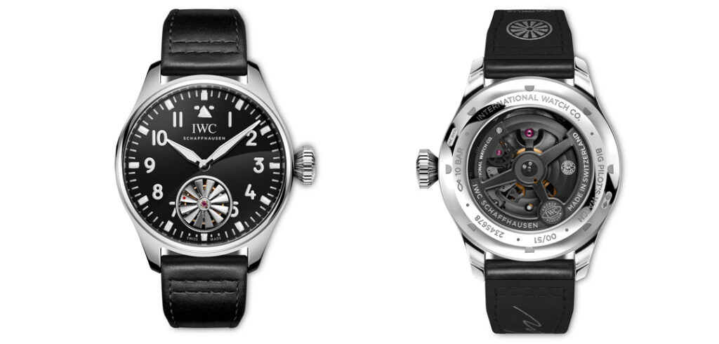 IWC Schaffhausen has unveiled the Big Pilot’s Watch 43 Tourbillon Markus Bühler with a striking aviation inspiration.