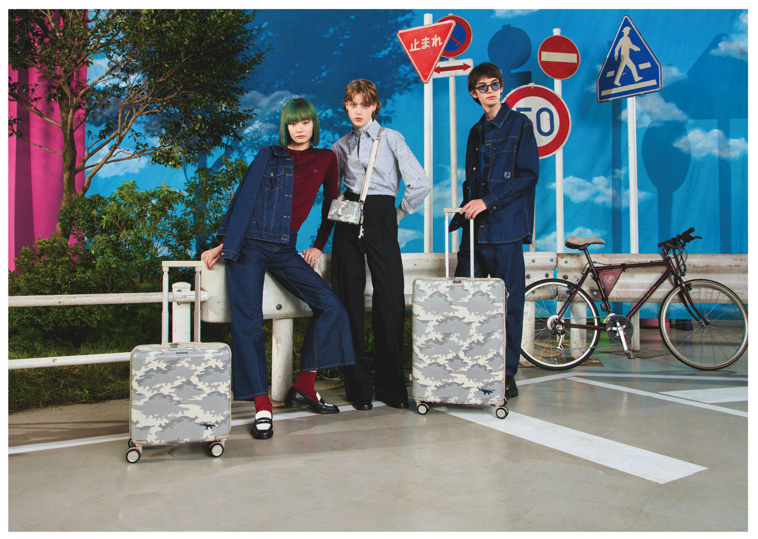 German luggage lotharios Samsonite has teamed up with fashion brand Maison Kitsuné to create a unique collection merging practical luggage and travel accessories with Parisian cool.