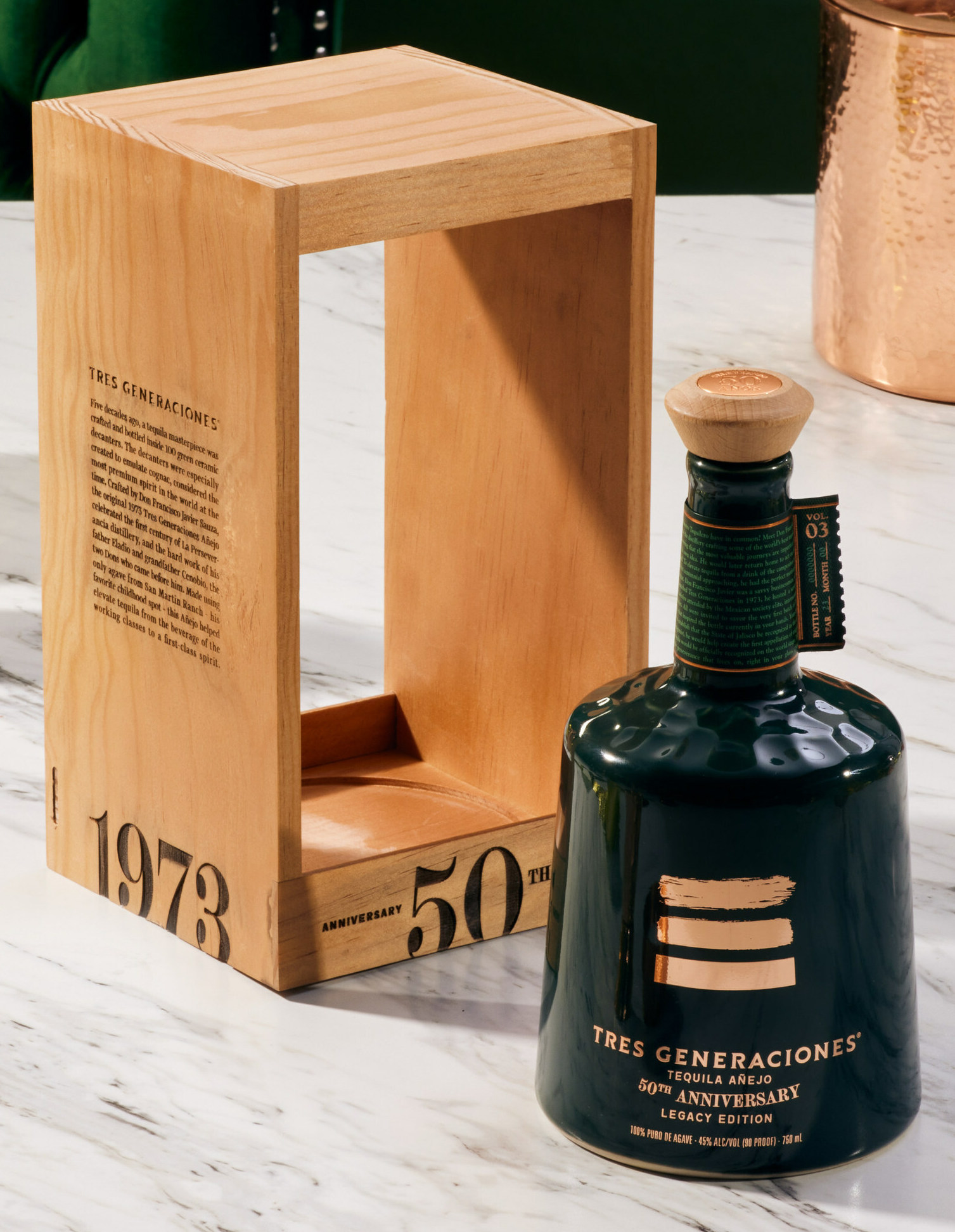 Tequila producer Tres Generaciones has released its 50th Anniversary Añejo, the third bottle in the brand's Legacy Edition Series of tequilas.