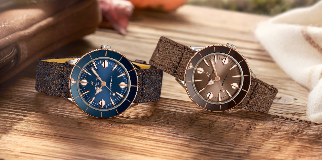 With earth-toned hues and chic tweed, Breitling's newest SuperOcean capsule collection takes its cues from a trek through the Scottish Highlands.